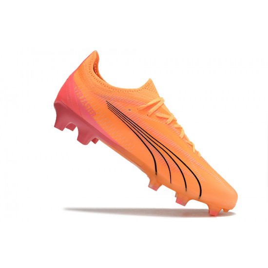 Puma Ultra Ultimate FG Orange Black Men's Football Boots