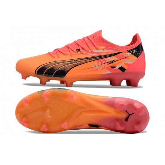 Puma Ultra Ultimate FG Orange Pink Men's Football Boots