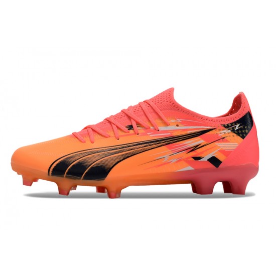 Puma Ultra Ultimate FG Orange Pink Men's Football Boots