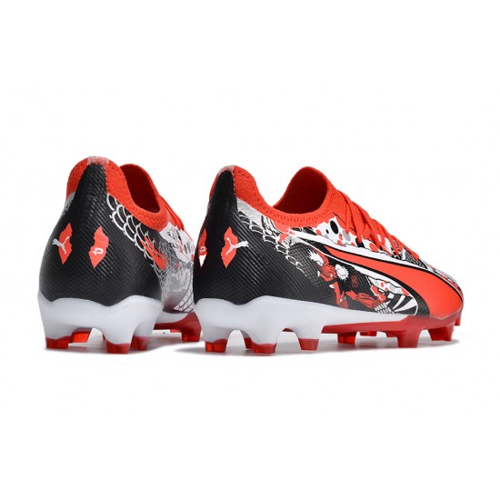 Puma Ultra Ultimate FG Red Black Men's Football Boots