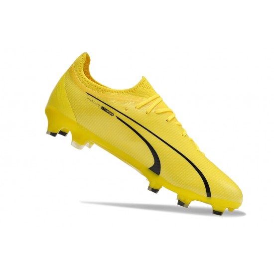 Puma Ultra Ultimate FG Yellow White Men's Football Boots