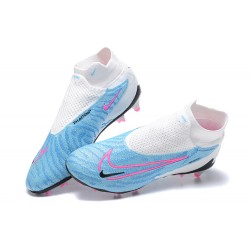 Nike Phantom GX Elite FG Black Light/Blue Pink High Football Boots Men