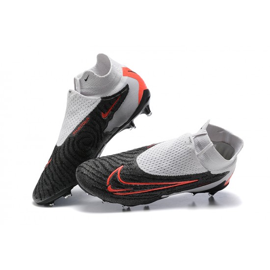 Nike Phantom GX Elite FG Gray Orange Black High Football Boots Men