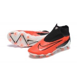 Nike Phantom GX Elite FG White Orange Black High Football Boots Men