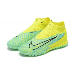 Nike Phantom GX Elite TF High Yellow Green Women/Men Football Boots