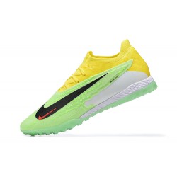 Nike Phantom GX Elite DF Link TF Yellow Green White Low Football Boots Men