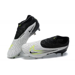 Nike Phantom GX Elite FG Gray Green Black Low Football Boots Men