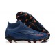 Nike Phantom GX Elite FG High Top Football Boots Deep Blue Black Orange For Men