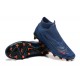 Nike Phantom GX Elite FG High Top Football Boots Deep Blue Black Orange For Men