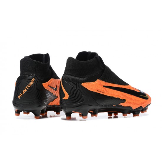 Nike Phantom GX Elite FG High Top Football Boots Orange Black For Men