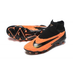 Nike Phantom GX Elite FG High Top Football Boots Orange Black For Men 