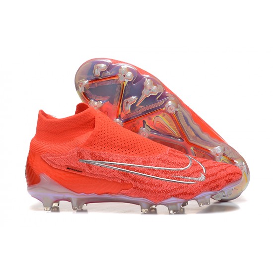 Nike Phantom GX Elite FG High Top Football Boots Orange For Men