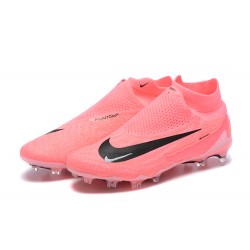 Nike Phantom GX Elite FG High Top Football Boots Pink Black For Men 