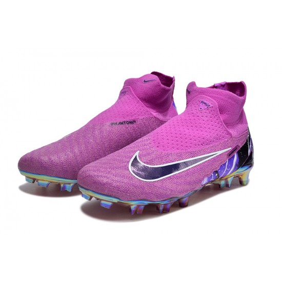 Nike Phantom GX Elite FG High Top Football Boots Purple Black For Men