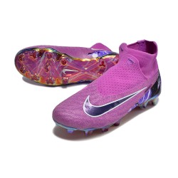 Nike Phantom GX Elite FG High Top Football Boots Purple Black For Men 