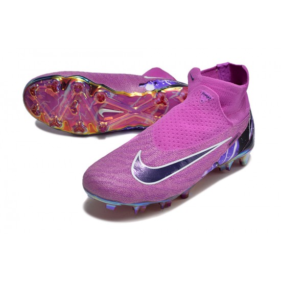 Nike Phantom GX Elite FG High Top Football Boots Purple Black For Men