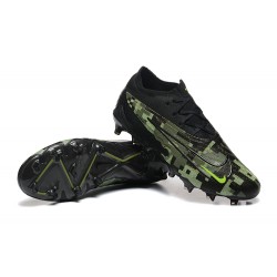 Nike Phantom GX Elite FG Low Football Boots Black Green For Men 