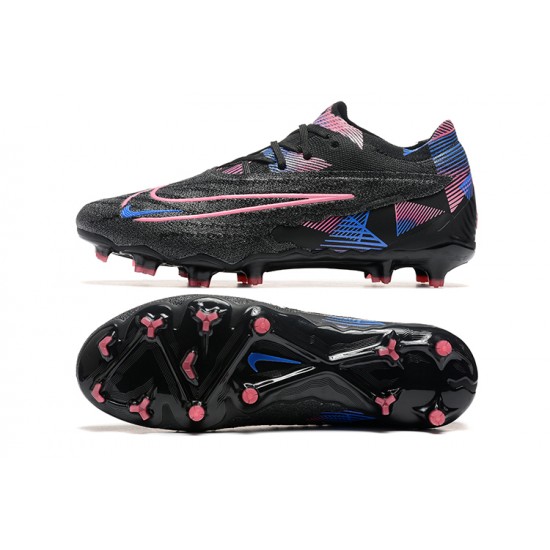 Nike Phantom GX Elite FG Low Football Boots Black Pink For Men