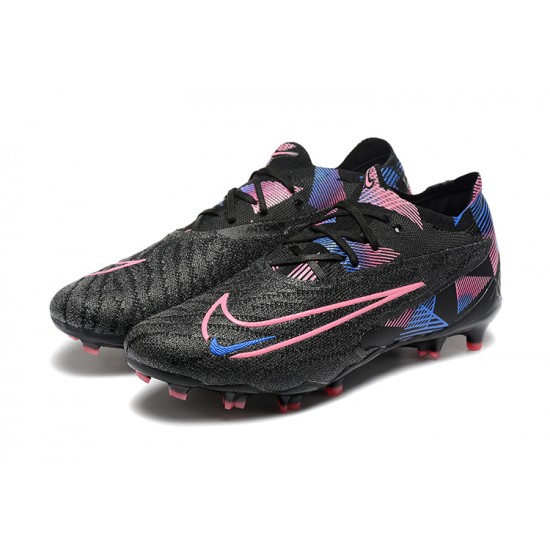 Nike Phantom GX Elite FG Low Football Boots Black Pink For Men