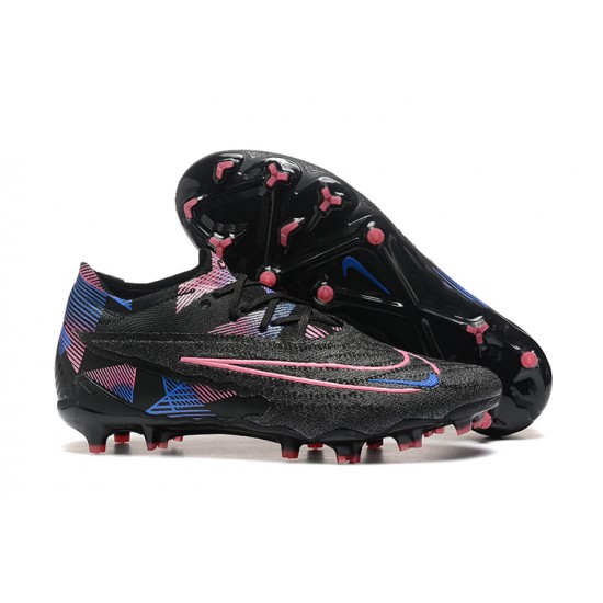 Nike Phantom GX Elite FG Low Football Boots Black Pink For Men