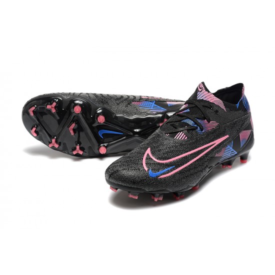 Nike Phantom GX Elite FG Low Football Boots Black Pink For Men