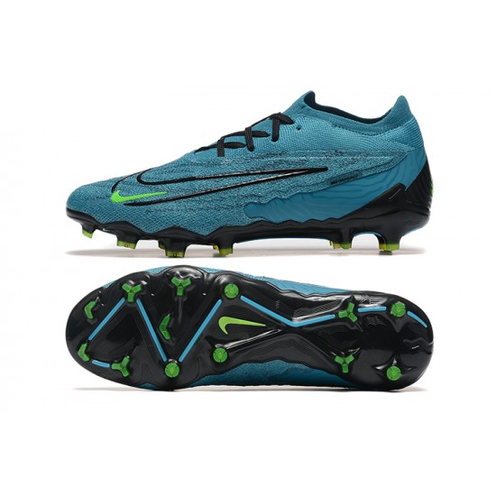 Nike Phantom GX Elite FG Low Football Boots Blue Black Green For Men