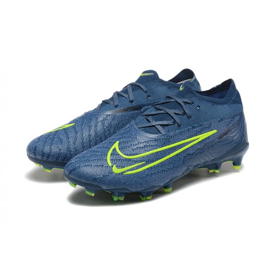 Nike Phantom GX Elite FG Low Football Boots Deep Blue For Men 