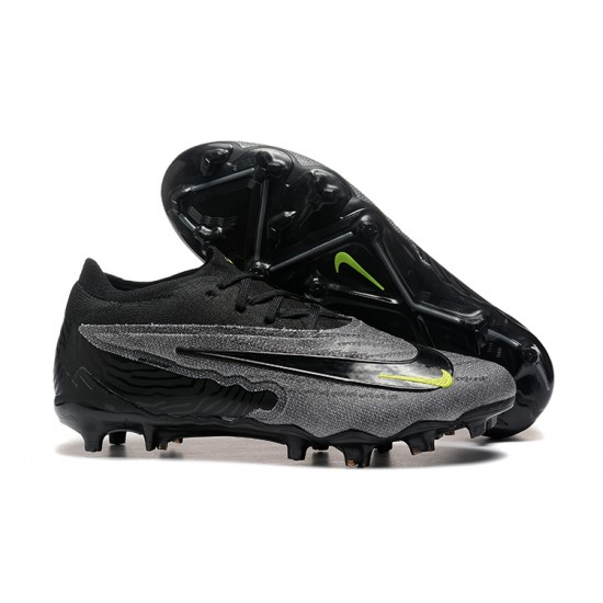 Nike Phantom GX Elite FG Low Football Boots Grey Black For Men 