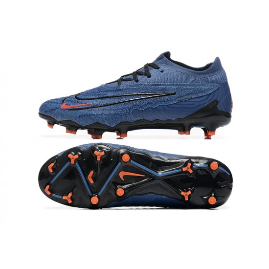 Nike Phantom GX Elite FG Low Football Boots Ltblue Orange Black For Men