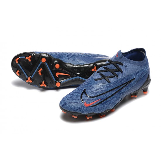 Nike Phantom GX Elite FG Low Football Boots Ltblue Orange Black For Men