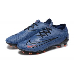 Nike Phantom GX Elite FG Low Football Boots Ltblue Orange Black For Men 