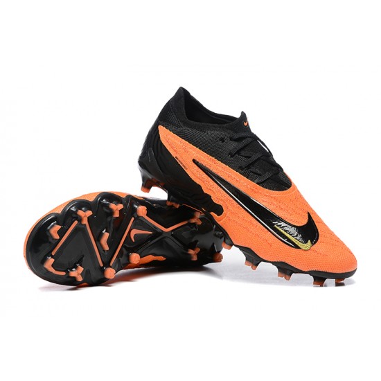 Nike Phantom GX Elite FG Low Football Boots Orange Black For Men