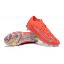 Nike Phantom GX Elite FG Low Football Boots Orange Silver For Men 