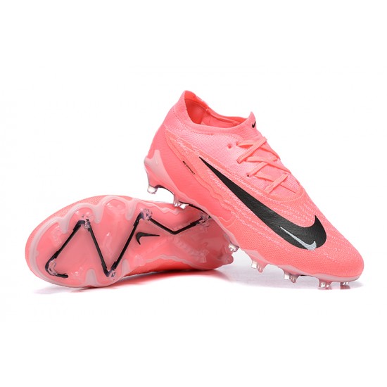 Nike Phantom GX Elite FG Low Football Boots Pink Black For Men