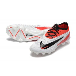 Nike Phantom GX Elite FG Low Football Boots White Red Black For Men 