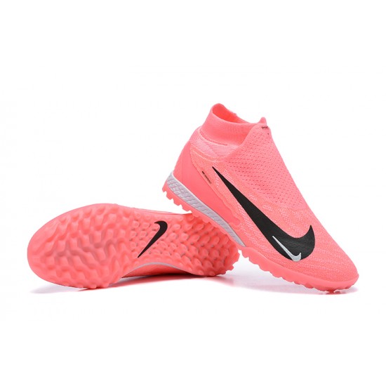 Nike Phantom GX Elite TF High Top Football Boots Pink Black For Men 