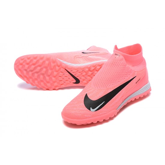 Nike Phantom GX Elite TF High Top Football Boots Pink Black For Men 