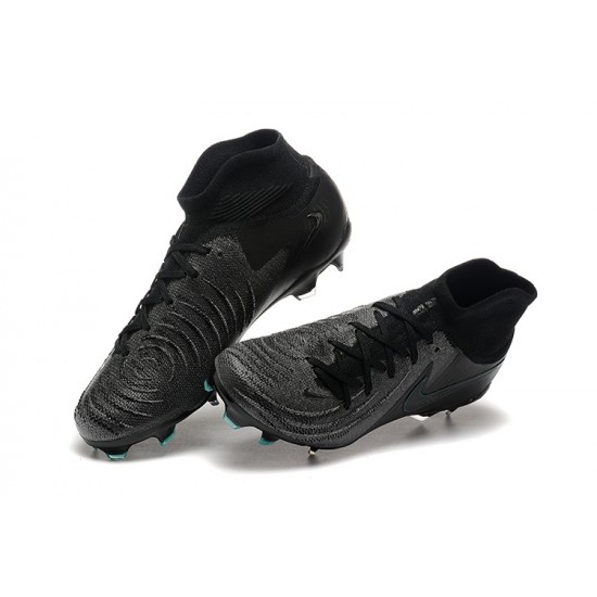 Nike Phantom Luna Elite FG High Top All Black Football Boots For Men 