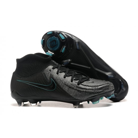 Nike Phantom Luna Elite FG High Top All Black Football Boots For Men 