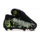 Nike Phantom Luna Elite FG High Top Black Green Football Boots For Men 