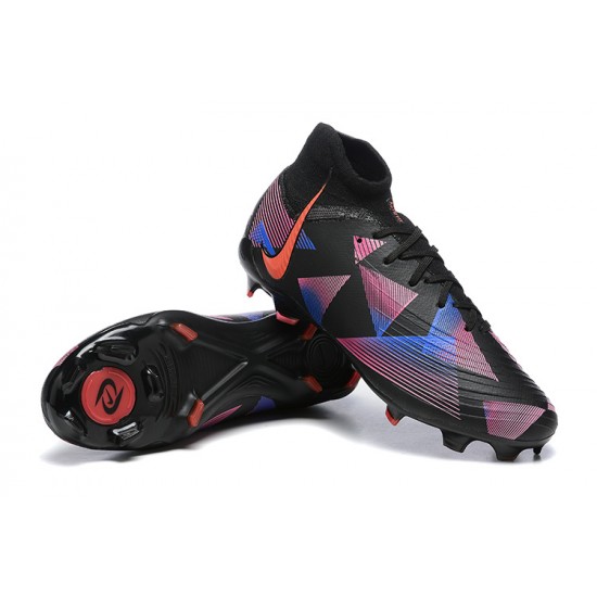 Nike Phantom Luna Elite FG High Top Black Pink Football Boots For Men 