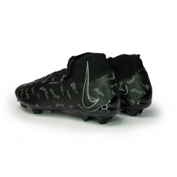 Nike Phantom Luna Elite FG High Top Black White Football Boots For Men/Women