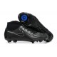 Nike Phantom Luna Elite FG High Top Black White Football Boots For Men 