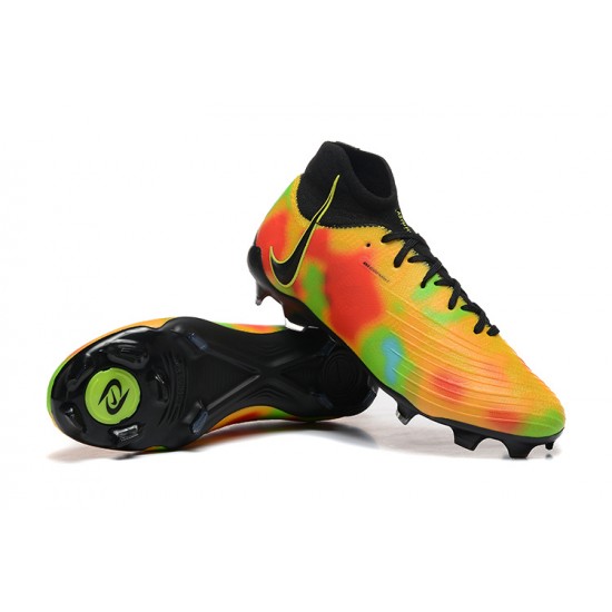 Nike Phantom Luna Elite FG High Top Black Yellow Football Boots For Men 