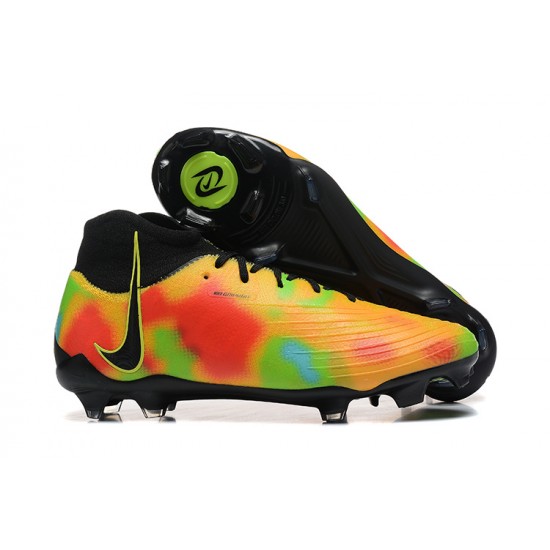 Nike Phantom Luna Elite FG High Top Black Yellow Football Boots For Men 