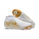 Nike Phantom Luna Elite FG High Top Gold White Football Boots For Men 