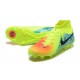 Nike Phantom Luna Elite FG High Top Green Blue Black Football Boots For Men 