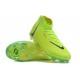 Nike Phantom Luna Elite FG High Top Green Yellow Black Football Boots For Men/Women