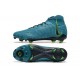 Nike Phantom Luna Elite FG High Top Ltblue Black Green Football Boots For Men 