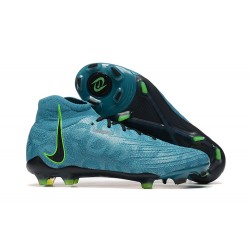 Nike Phantom Luna Elite FG High Top Ltblue Black Green Football Boots For Men 